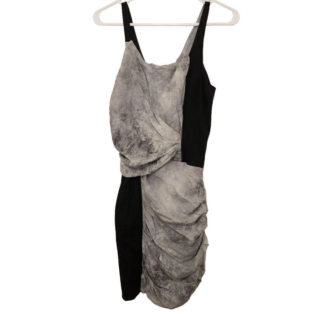 Helmut Lang Graphite And Black Cocktail Dress Size 2